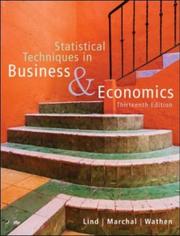 Front cover of Statistical Techniques in Business and Economics by Douglas A. Lind