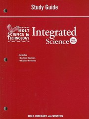 Cover of Holt Science & Technology : Integrated Science by RINEHART AND WINSTON HOLT