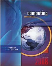Cover of Computing essentials 2008 by Timothy J. O'Leary