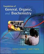 Cover of Foundations of General, Organic, and Biochemistry by Katherine J Denniston