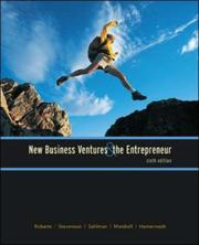 Front cover of New Business Ventures And The Entrepreneur by Michael J. Roberts