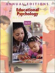 Front cover of Annual Editions: Educational Psychology 06/07 (Annual Editions : Educational Psychology) by Kathleen M Cauley