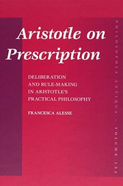 Front cover of Aristotle on Prescription by Francesca Alesse