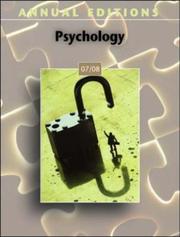 Cover of Annual Editions by Karen G Duffy