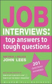 Cover of Job Interviews by John Lees
