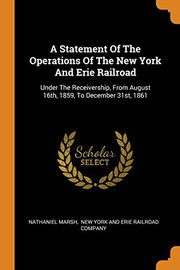 Front cover of A Statement of the Operations of the New York and Erie Railroad by Nathaniel Marsh