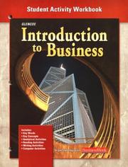 Front cover of Introduction To Business, Student Activity Workbook Chapters 1-35 by McGraw-Hill