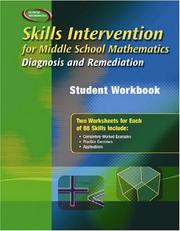 Front cover of Skills Intervention for Middle School Mathematics by McGraw-Hill