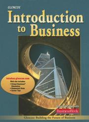Front cover of Introduction to Business by BROWN/CLOW06