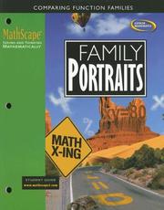 Front cover of MathScape: Seeing and Thinking Mathematically, Course 3, Family Portraits, Student Guide (Mathscape:  Seeing and Thinking Mathematically) by McGraw-Hill