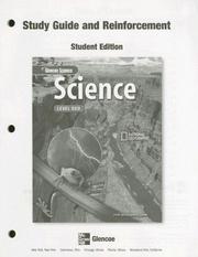 Front cover of Glencoe Science: Level Red, Reinforcement and Study Guide, Student Edition (Glencoe Science: Level Red) by McGraw-Hill