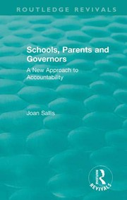 Front cover of Schools, Parents and Governors by Joan Sallis
