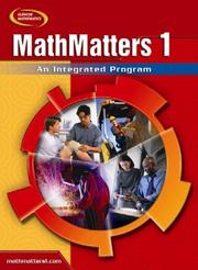 Cover of MathMatters 1 by McGraw-Hill