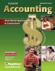 Cover of Glencoe Accounting Advanced Course by McGraw-Hill