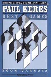 Front cover of Paul Keres' Best Games by Egon Varnusz
