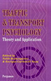 Front cover of Traffic and transport psychology by Talib Rothengatter