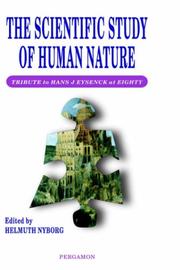 Front cover of The scientific study of human nature by H. Nyborg