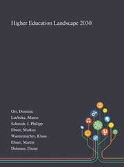 Front cover of Higher Education Landscape 2030 by Dominic Orr