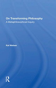 Front cover of On Transforming Philosophy by Kai Nielsen