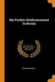 Cover of My further disillusionment in Russia by Emma Goldman