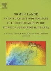 Front cover of Ormen Lange - an integrated study for safe field development in the Storegga submarine area by Unknown