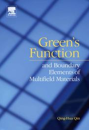 Cover of Green's function and boundary elements of multifield materials by Qing-Hua Qin