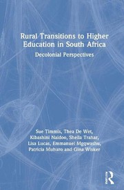 Front cover of Rural Transitions to Higher Education in South Africa by Sue Timmis