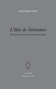 Cover of L'IDÉE DE LITTÉRATURE by GEFEN ALEXANDRE