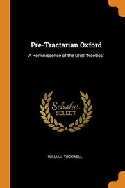 Front cover of Pre-Tractarian Oxford by William Tuckwell