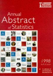 Front cover of Annual Abstract of Statistics by Great Britain. HMSO