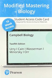 Front cover of Modified Mastering Biology with Pearson eText -- Access Card -- for Campbell Biology by Lisa A. Urry