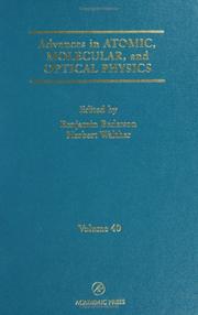 Front cover of Advances in Atomic, Molecular, and Optical Physics, Volume 40 (Advances in Atomic, Molecular and Optical Physics) by Unknown