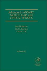 Front cover of Advances in atomic, molecular, and optical physics by Paul R. Berman