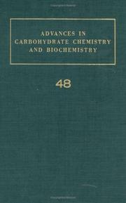 Cover of Advances in carbohydrate chemistry and biochemistry by R. Stuart Tipson
