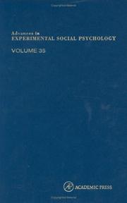 Front cover of Advances in Experimental Social Psychology, Volume 35 (Advances in Experimental Social Psychology) by Mark P. Zanna