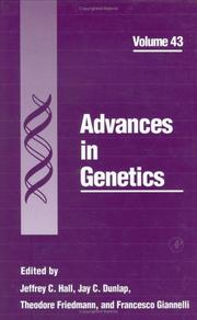 Cover of Advances in genetics by Jeffrey C. Hall