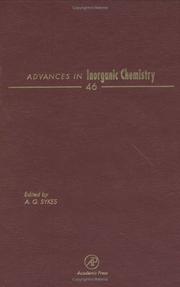 Cover of Advances in Inorganic Chemistry, Volume 46 (Advances in Inorganic Chemistry) by AG Sykes