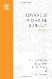 Front cover of Advances in Marine Biology, Volume 44 (Advances in Marine Biology) (Advances in Marine Biology) by Unknown