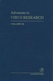 Front cover of Advances in Virus Research, Volume 53 (Advances in Virus Research) by Unknown