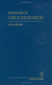 Front cover of Advances in Virus Research, Volume 58 (Advances in Virus Research) by Unknown