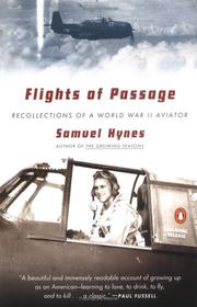 Cover of Flights of passage by Samuel Lynn Hynes