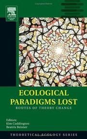 Cover of Ecological Paradigms Lost by Beatrix Beisner