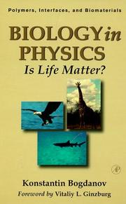 Cover of Biology in Physics by Konstantin Bogdanov