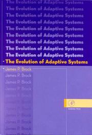Cover of The evolution of adaptive systems by James P. Brock