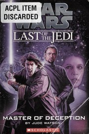Front cover of Star Wars - Last of the Jedi - Master of Deception by Jude Watson