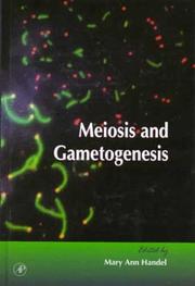 Front cover of Meiosis and gametogenesis by Roger A. Pedersen