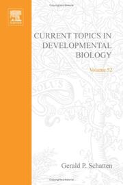 Cover of Current Topics in Developmental Biology, Volume 50 (Current Topics in Developmental Biology) by Gerald P. Schatten