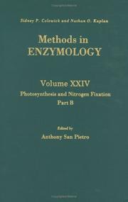 Front cover of Photosynthesis and Nitrogen Fixation, Part B, Volume 24: Volume 24 by Unknown
