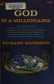Front cover of God is a millionaire by Richard R. Mathison
