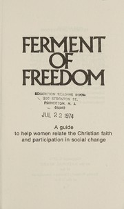Cover of Ferment of freedom by Letty M. Russell